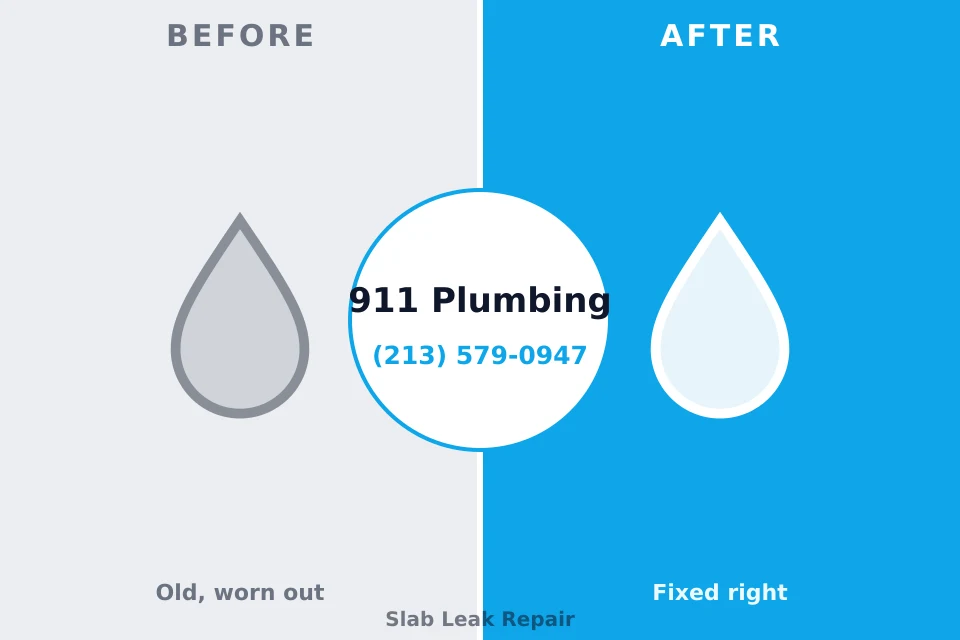 Before and after: plumbing repair Monroeville, PA